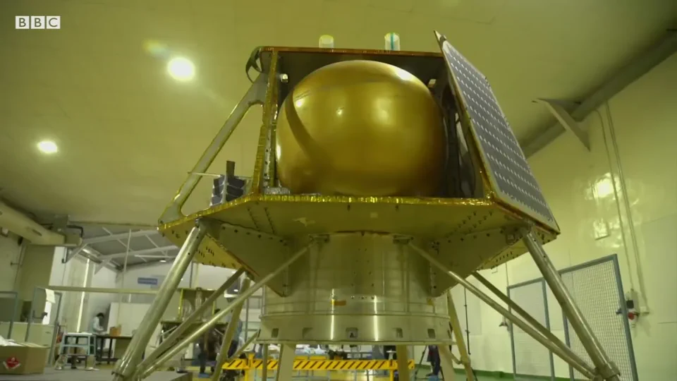 A lunar lander in BBC's The New Space Race